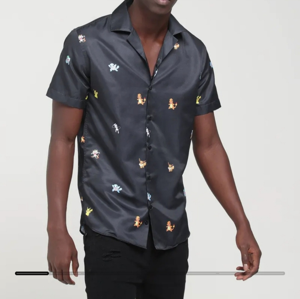 Criminal Damage Pokemon Black Short Sleeve Shirt